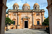 Hania, the Akrotiri peninsula. The Aya Tridha Mon Zangarlo monastery. The church of Byzantine style is dedicated to the Holy Trinity.